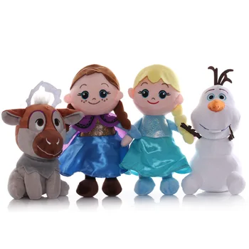 Disney Olaf Congelados Aventura Brinquedo de Pelúcia Princesa Aisha Anna Veado Boneco de neve Espírito de desenhos animados Anime Boneca de Presente de Aniversário para Crianças
