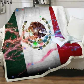 NKNK Brank Águia Cobertor Relâmpago Colcha Para Cama México Fina Colcha Galaxy Cobertores Para Camas Sherpa Cobertor Animal Premium