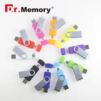 OTG USB Flash Drives 32GB de Metal Pen Drive 64GB de Memória Stick para o Telefone Móvel Comprimidos 4GB 8GB 16GB Flash de Disco Pendrive