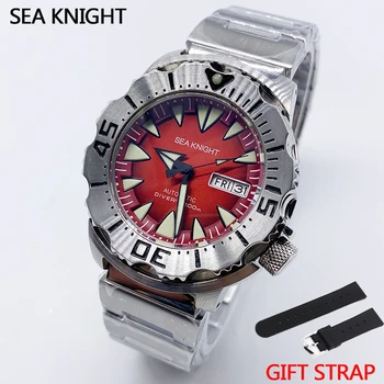 Sea knight Relógio de Mergulho Automáticos os Relógios Mecânicos Monstro 200M Relógio de Mergulho NH36A Safira C3 Luminoso do Relógio de mergulho Para os Homens